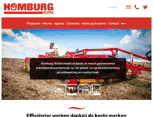 Tablet Screenshot of homburg-holland.com